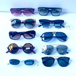 10 x Women’s Fashion Sunglasses Lot Nicole Miller Foster Grant Loft